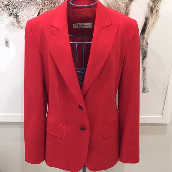 MaxMara Jackets & Blazers - Max Mara red blazer